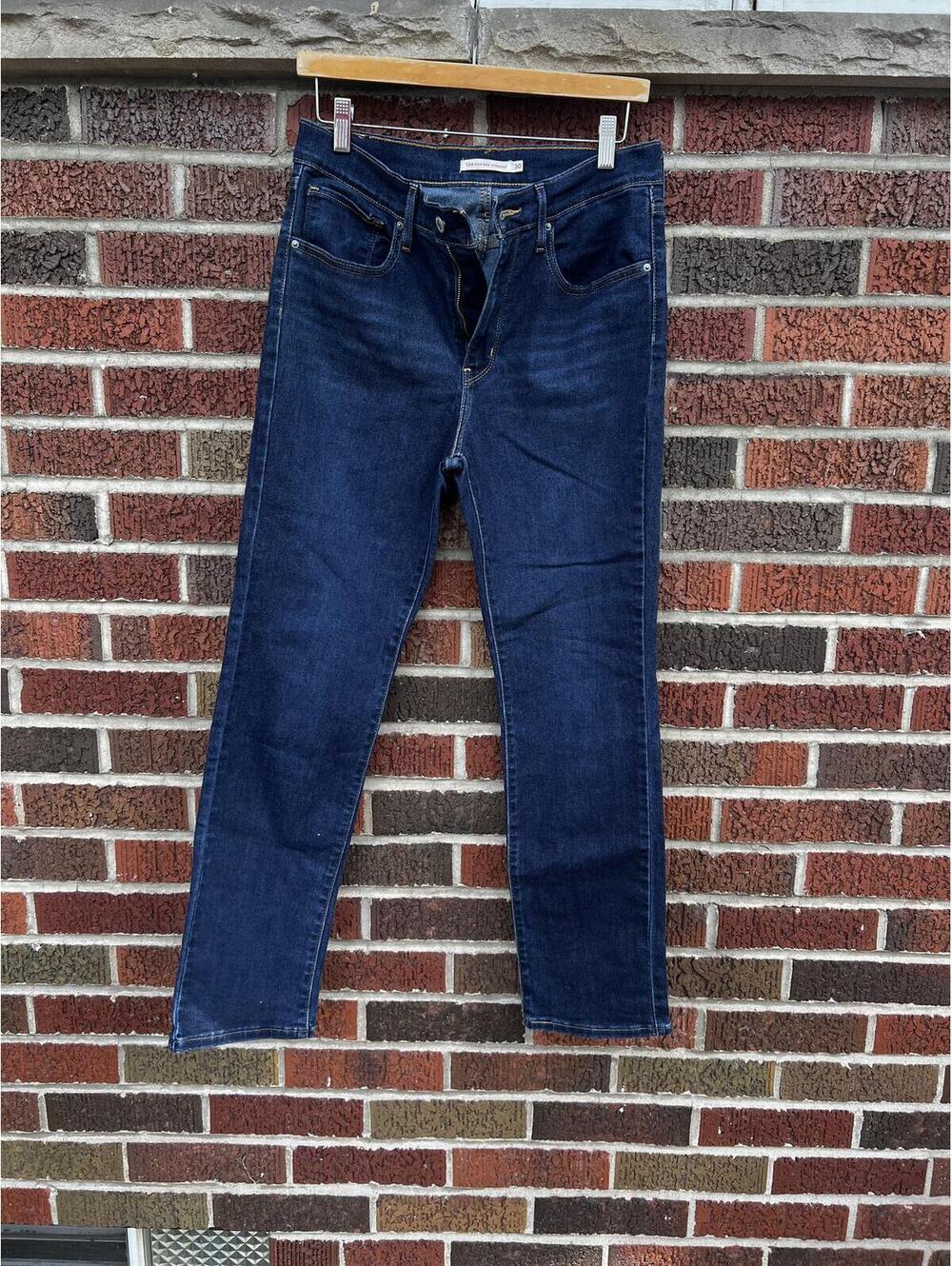 Levi’s Dark Denim High Rise Straight Denim Jeans